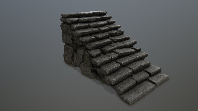 stair 3D Model .c4d .max .obj .3ds .fbx .stl .blend 