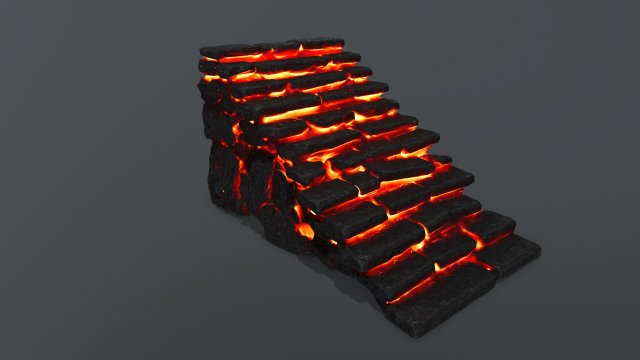 stairs 3D Model .c4d .max .obj .3ds .fbx .stl .blend 