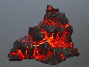 lava rocks 3D Модель