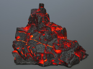 lava rocks 3D Модель