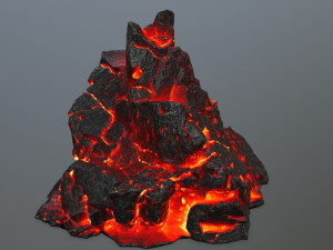 lava rocks 3D Модель