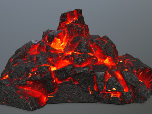 lava rocks 3D Модель