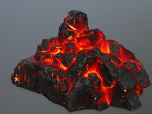 lava rocks 3D Модель