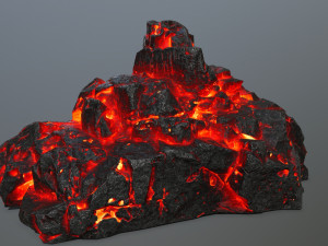 lava rocks 3D Модель