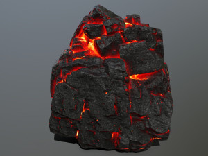 lava rocks 3D Модель