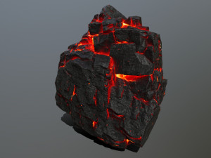 lava rocks 3D Модель