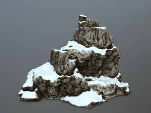 snow rocks 3D 模型