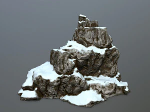 snow rocks 3D Model