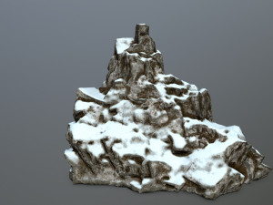 snow rocks 3D 模型