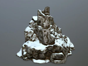 snow rocks 3D Model
