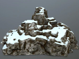 snow rocks 3D Model