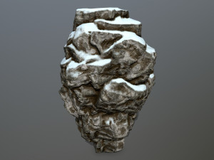 snow rocks 3D 模型