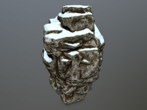 snow rocks 3D 模型