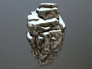 snow rocks 3D Model
