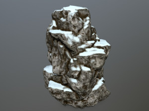 snow rocks 3D 模型