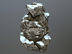 snow rocks 3D 模型