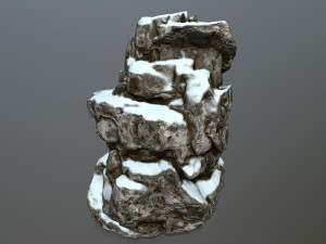 snow rocks 3D 模型