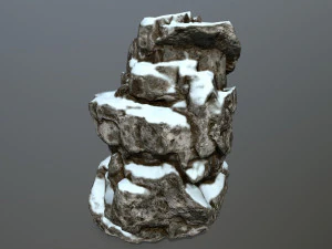 snow rocks 3D Model