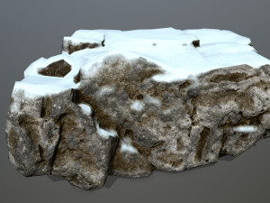 snow rocks 3D 模型