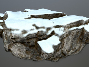 snow rocks 3D 模型