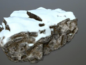 snow rocks 3D Model