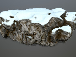 snow rocks 3D 模型