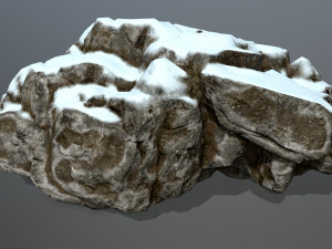 snow rocks 3D 模型