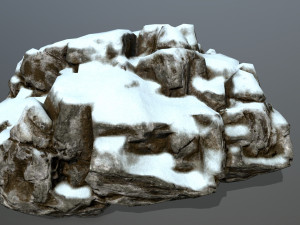 snow rocks 3D 模型