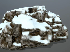snow rocks 3D Model