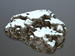 snow rocks 3D 模型