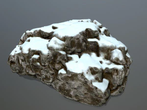 snow rocks 3D Model