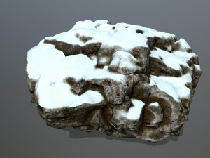 snow rocks 3D 模型