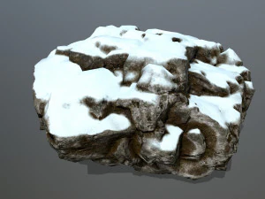 snow rocks 3D Model