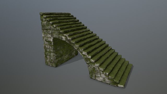 stairs 3D 模型 .c4d .max .obj .3ds .fbx .stl .blend 