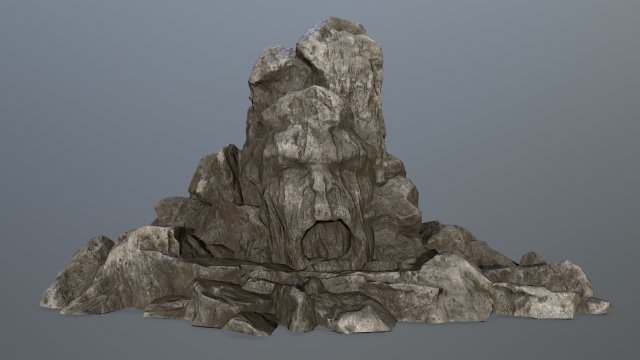 rock gate 3D Модель .c4d .max .obj .3ds .fbx .stl .blend 