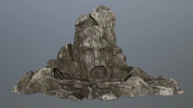 rock gate 3D Model .c4d .max .obj .3ds .fbx .stl .blend 