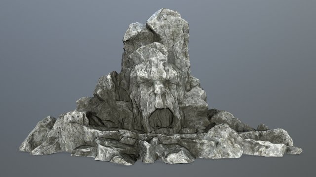 rock gate 3D Model .c4d .max .obj .3ds .fbx .stl .blend