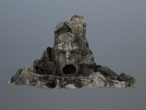 rock gate Modello 3D