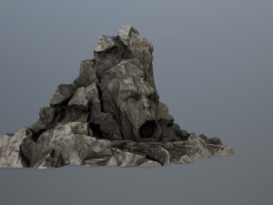 rock gate Modello 3D
