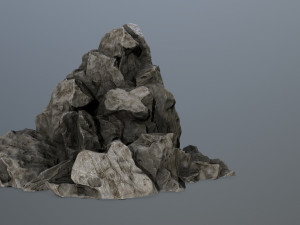 rock gate Modello 3D