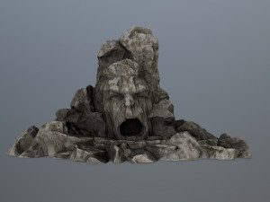 rock gate Modello 3D