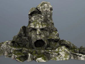 puerta de roca Modelo 3D