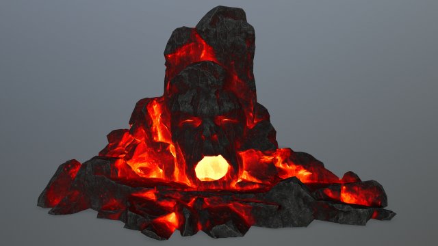 rock gate 3D 模型 .c4d .max .obj .3ds .fbx .stl .blend 