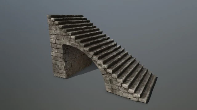 stairs 3D Model .c4d .max .obj .3ds .fbx .stl .blend 