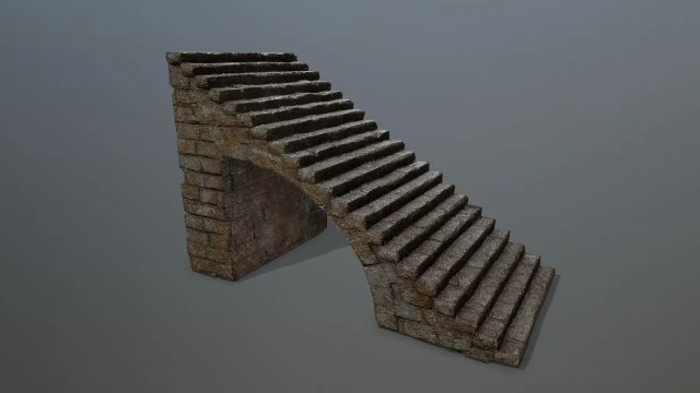 stairs 3D Model .c4d .max .obj .3ds .fbx .stl .blend 