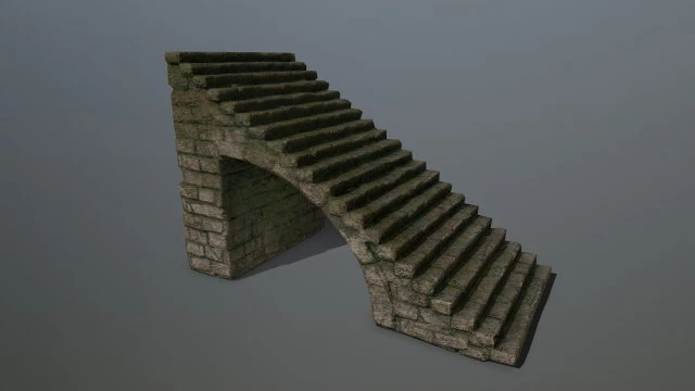 stairs 3D Model .c4d .max .obj .3ds .fbx .stl .blend
