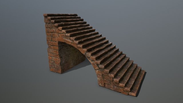 stairs 3D Model .c4d .max .obj .3ds .fbx .stl .blend