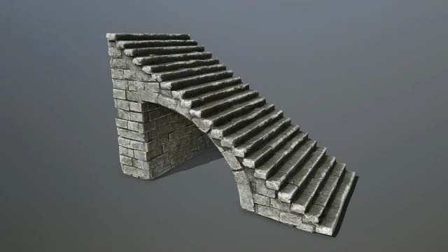 stairs 3D Model .c4d .max .obj .3ds .fbx .stl .blend 
