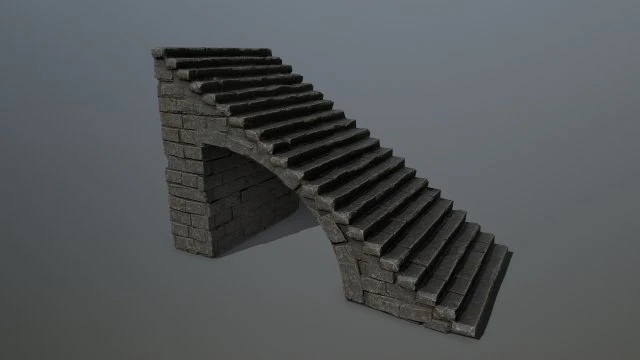 stairs 3D Model .c4d .max .obj .3ds .fbx .stl .blend 