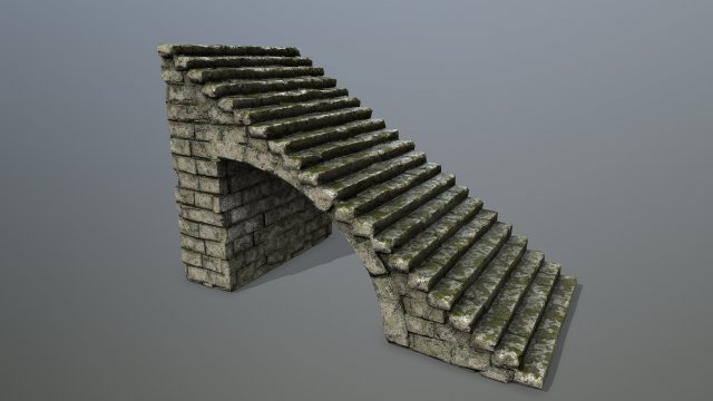 stairs Model 3D .c4d .max .obj .3ds .fbx .stl .blend 